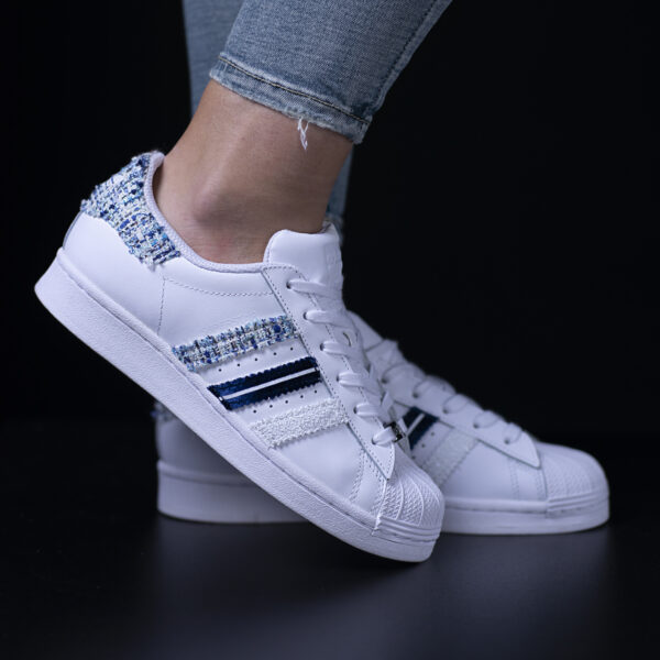 superstar ice ice baby adidas sneakers personalizzate tessuto da dressed